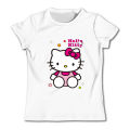 Hello Kitty tshirt kids clothes girls trucksuit T-shirts short sleeve streetwear baby boy clothes sets casual tops. 