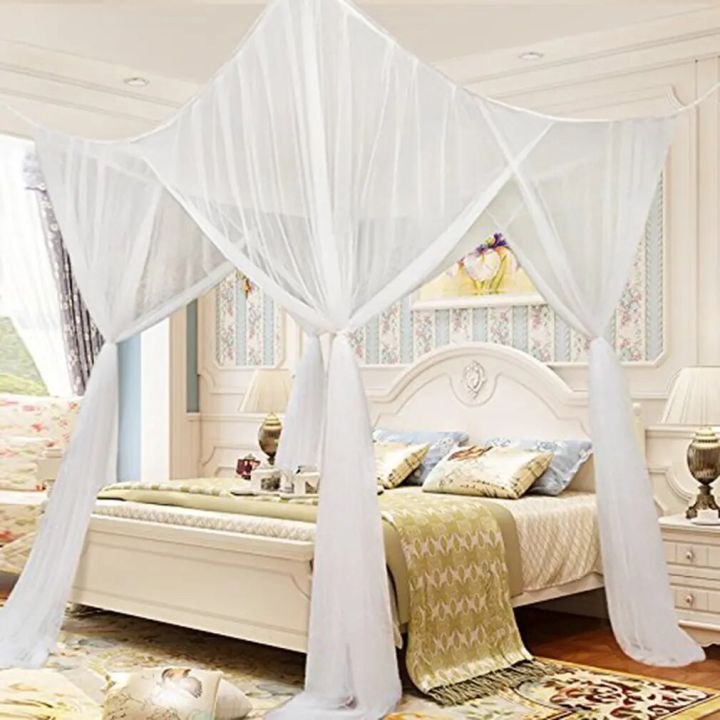 Mosquito Net Bug Insect Repeller European Style Corner Post Bed