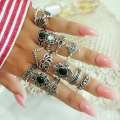 Trendy 15 Pcs/set Ring Set for Women New Collection/ Finger Rings for Girls Simple Stylish -  Fashionable Silver Smart Retro Rings Set Birthday Gift for Women. 