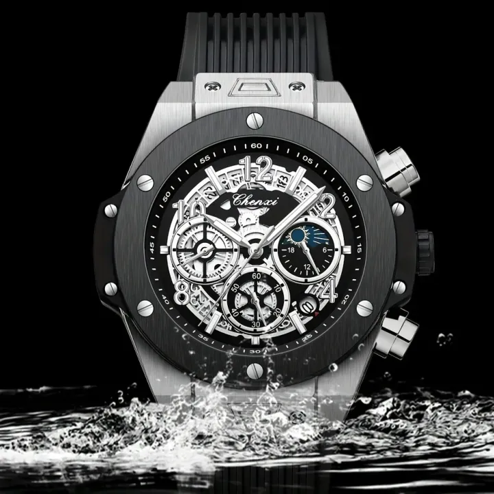 OEM%20CHENXI%20Watch%20CX%20949%203ATM%20Waterproof%20Watch%20High%20Quality%20Men's%20Quartz%20Watches%20Fashion%20Luminous%20Hands%20Date%20Retro%20Silicone%20Band%20-%20Image%202