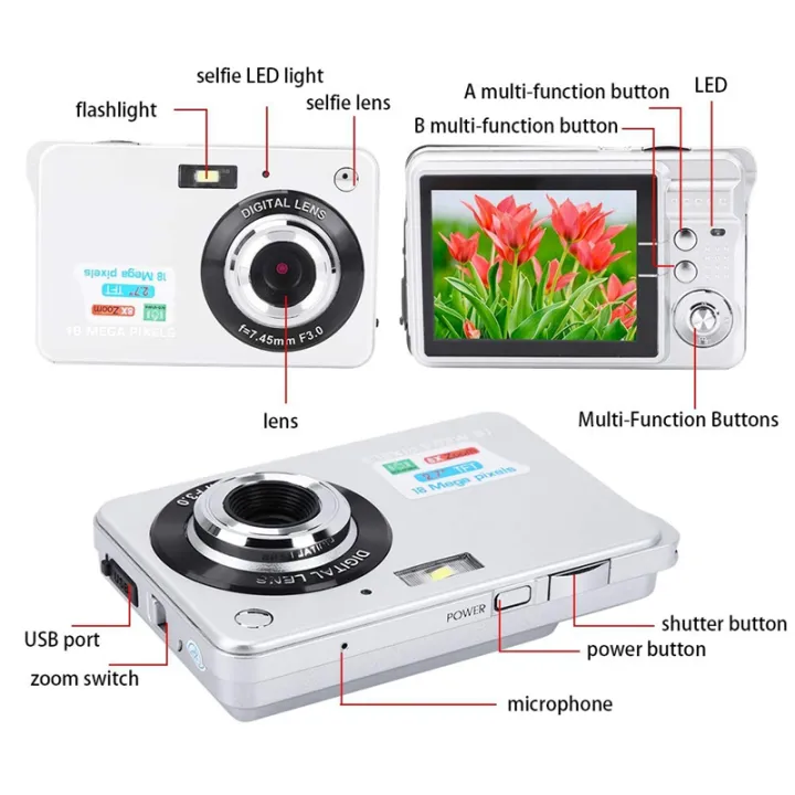 18MP%20HD%20Digital%20Camera%20with%202.7%20Inch%20LCD%20Screen,%20Rechargeable%20Battery,%20HD%20Photo%20Video%20for%20Indoor,%20Outdoor%20Photography%20Replacement%20Spare%20Parts%20-%20Image%202