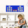 Visual Schedule for Kids Daily Routine Chart Calendar Pocket Felt Autism Learning Behavioral Tool for School. 