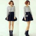 Cute Mini Skirts New Female Clothes Hot Women Korean Preppy Style Autumn Basic High Waist Black A Line Mini Skirt s.