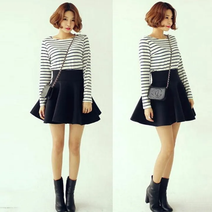 Cute%20Mini%20Skirts%20New%20Female%20Clothes%20Hot%20Women%20Korean%20Preppy%20Style%20Autumn%20Basic%20High%20Waist%20Black%20A%20Line%20Mini%20Skirt%20s%20-%20Image%203
