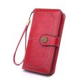 Women Wallets Long Leather Top Quality Card Holder Classic Female Purse Zipper Wallet For Women. 