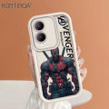 Hontinga for Vivo Y17S Back Cover Cool Man Pattern Case Ladder Soft Rubber Mobile Phone Cover. 