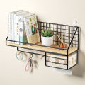 Wall Shelf Punch-Free Bedside College Student Dormitory Fantastic Wall-Mounted Storage Bookshelf Flat Partition. 