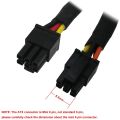 Mini 6Pin to 15Pin X2 SATA Power Cable Cord for DELL Vostro 3650 3653 3655 Desktop Computer HDD SSD Expansion Cable. 