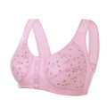 Pregnant Women Breastfeeding Bra Without Steel Ring Flower Print Maternity Underwear Front Button Bra Postpartum Underwear mummy Bra.