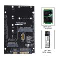 MSATA Adapter Card M.2 SSD to USB Adapter 2-in-1 Converter Reader Card Support M.2 SATA 2230 2242 2260 2280 for Laptop.