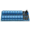 Relay module board 12V robust and durable 16-channel relay interface control with optocoupler protection FOR microcontroller.