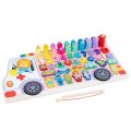 Early Educational Jigsaw Puzzle Toy Wooden Fishing Game Toy Stacking Toys Preschool Learning Educational Toys Fine Motor Skill. 