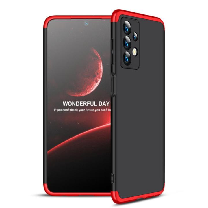 GKK For Samsung A13 4G Back Cover GKK 360 Degree [3 in 1] Shockproof Full Protective Anti-Shock Case