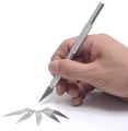Qatalitic Detail Pen Cutter- Crafts Steel Cutter Tool with 5 Interchangeable Sharp Blades.