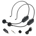2.4g Head-mounted Wireless Microphone Plug Play Teacher Conference Speech Loudspeaker Mic System With Receiver Tour Guide Mic. 