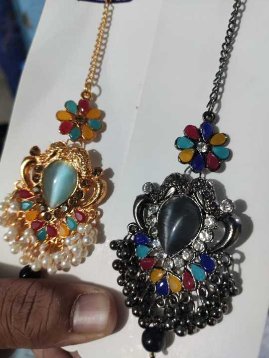 Indian%20Tikli%20Metal%20Jewelry%20for%20Women%20Vintage%20Style%20Fashion%20Accessory%20-%20Image%205