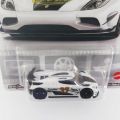 Hotwheels Premium Koenigsegg Agera R (White) 1:64 Scale. 