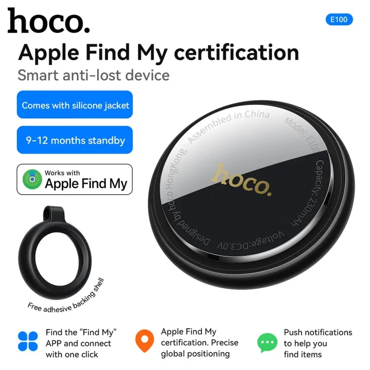 HOCO%20E96A/E93A/E100/E91/E91J/E101%20Anti-Lost%20Smart%20Tag%20Bluetooth%20Finder%20Supports%20Google%20Find%20My%20Phone/Apple%20Find%20My%20Precise%20Position%20for%20Keys%20Pets%20Luggage%20Cars%20Replaceable%20Battery%20Up%20o%208%20Months%20Backup%20Android/iOS%20Supported%20Smart%20Finder%20for%20Any%20Device%20-%20Image%209