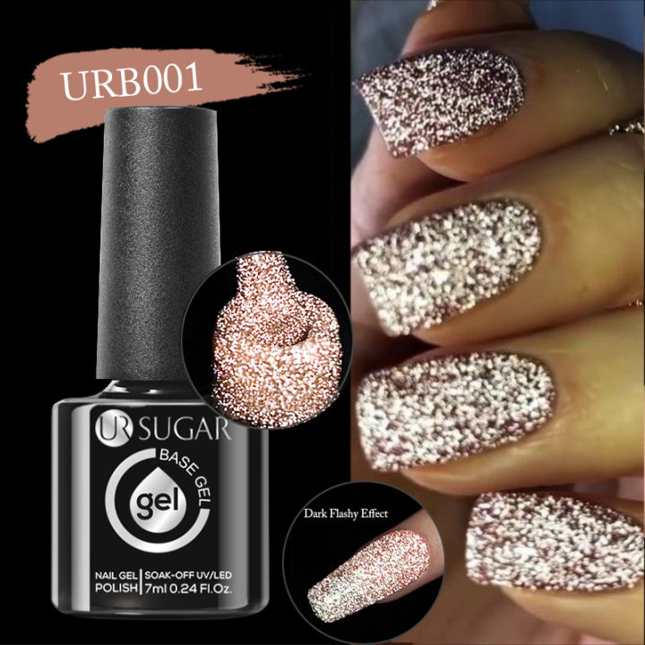 UR%20SUGAR%207ml%20Rose%20Gold%20Reflective%20Glitter%20Rubber%20Base%20Gel%20Nail%20Polish%20Sparkling%20Glowing%20Semi%20Permanent%20Nail%20Art%20UV%20Gel%20-%20Image%206