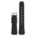 For Casio Edifice EF-552 Watchbands EF-552D-1A Men's Bracelet Stainless Buckle Black Silicone Rubber Sports Watch Strap 25*20mm.