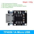 Type-C USB TP4057 1A Lithium Battery Charging Protection Board Module Polymer Battery Over TP4056 With Temperature Protection. 
