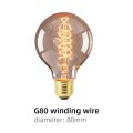 Retro Edison Bulb E27 220V 40W Light Bulb A60 ST58 ST64 T10 T45 T185 G80 G95 Filament Vintage Ampoule Incandescent Spiral Lamp. 