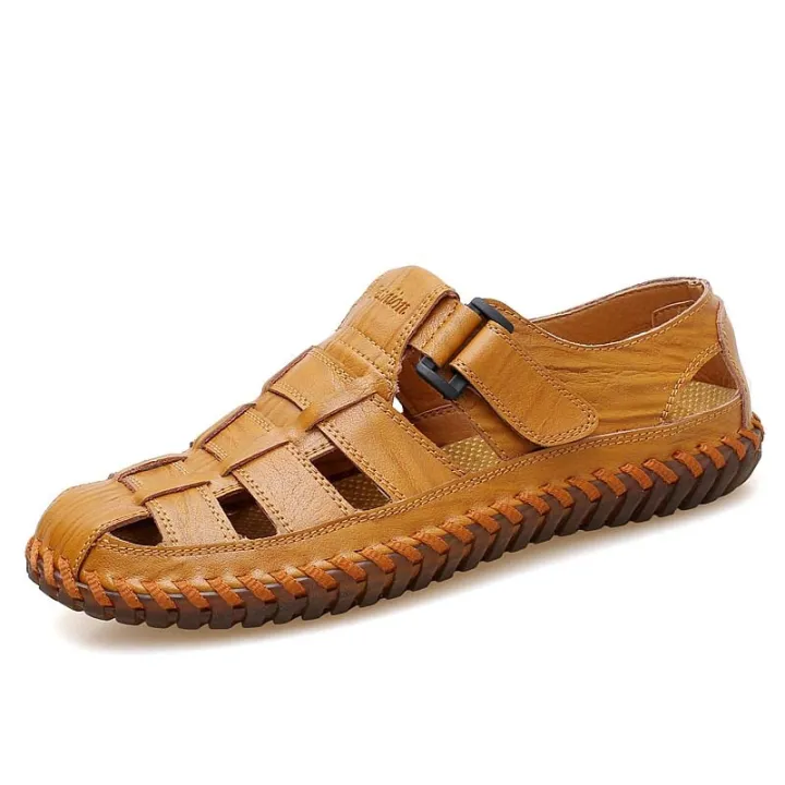 Classic%20Summer%20Men's%20Sandals%20Leather%20Outdoor%20Summer%20Handmade%20Men%20Slippers%20Men%20Beach%20Breathable%20New%20Men's%20Sneakers%20Casual%20Shoes%20-%20Image%202