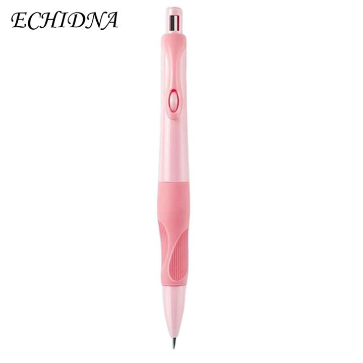 Handwriting Improvement Tool 2.0mm Mechanical Pencil Set with Silicone Grip Sharpener for Kids Writing Drawing Ideal for Home Office Classroom Use Improve Posture Comfort Ergonomic Grip Pencil