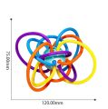 Baby Silicone Manhattan Ball Bright Color Hand Teether CN -1pcs.
