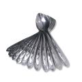 Stainless steel spoon set 12 pieces. 