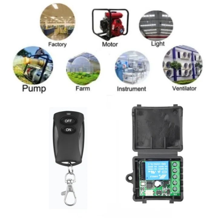 433%20Mhz%20Universal%20Wireless%20Remote%20Control%20Switch%20DC%2012V%201CH%20Relay%20Receiver%20Module%20and%20RF%20Transmitter%20Electronic%20Lock%20Control%20Diy%20-%20Image%202
