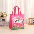 Non-Woven Fabric Easter Non-Woven Bag Cute Cartoon Rabbit Gift Packaging Bag Printed Handbag for Easter Gifts Children'S Parties Shopping Bag Promotional Giveaways Festive Celebrations. 