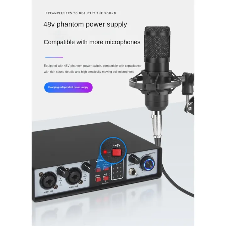 2%20in%202%20Out%20USB%20Audio%20Interface%2032Bit/384KHZ%20Studio%20Parts%20Kit%20Recording%20Sound%20Card%2048V%20Phantom%20-%20Image%203