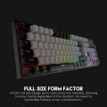 FANTECH MK886 ATOM RGB MECHANICAL KEYBOARD Double-Injection Key, 104 Keys, Red And Blue Switch, 25 Keys Anti-Ghosting For PC, Laptop. 