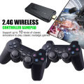 Video game console 4K 2.4G wireless 10000 games 64GB gamepad TV home controller for PS1/GBA/MD. 