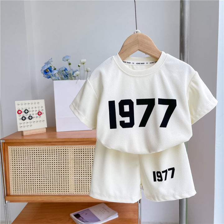 Child%20Summer%20Clothing%20Teen%20Girls%20Tshirt%20Shorts%202pcs%20Fashion%20Printed%20Suit%20Boys'%20Babies%202023%20New%20Style%20Simple%20Casual%20Sports%20Suit%20-%20Image%204