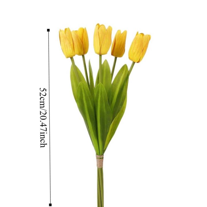 Flower%20Arrangement%20Real%20Touch%20Artificial%20Tulip%20Flowers%20Handmade%205-Heads%20Faux%20Tulip%20Branch%20Artificial%20Fake%20Flower%20Dining%20Table%20-%20Image%207