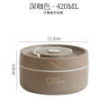 New 304 stainless steel insulated circular Japanese student portable lunch box microwave oven double layer bento box.