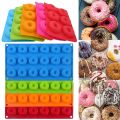Silicone Donut Mold Baking Pan for Pastry Chocolate Fondant Mold DIY Baking Tray Doughnut Dessert Making Tools Cake Molds. 