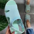 Spot 2021 Autumn Fish Head Casual Velcro Fashion Sandals Flat Women's Shoes Origin Source 6 Color Plus Size. 