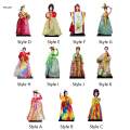 Korean Geisha Doll Cute Folk Ethnic Ornament Decor Female Statue Hanbok Doll. 