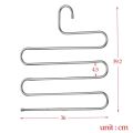 Pants Towel Scarf Hangers Space Saver Storage 5 Layer Metal cloth rack.