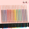 1 Set Gel Pens for Adult Coloring Book Glitter Gel Pens for Kids Colored Gel Glitter Pen (18 Colors). 
