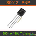 10Pcs- 2SC9012 2SC-9012 2SC 9012 C9012 PNP 20V 500mA Transistor TO-92 Package Transistor PNP Small Signal Transistor For Audio Amplifier Electrical Circuitry & Parts. 