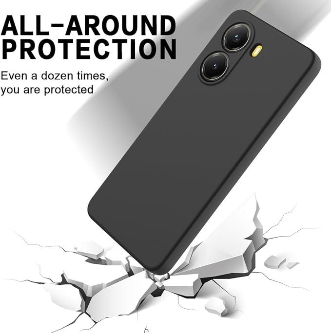 For Xiaomi Poco X7 Pro Silicone Soft Gel Rubber Slim Liquid Cover Shockproof Protective Anti-Scratch Phone Case