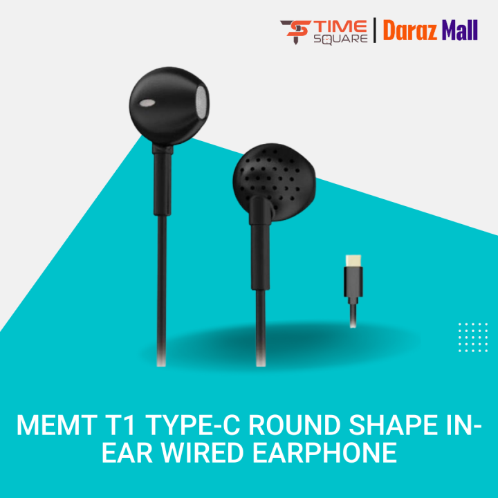 Memt T1 Type-C Round Shape In-Ear Wired Earphone