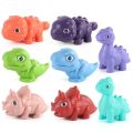 Children's 2*2*3 Magic Science and Education Dinosaur Smooth Strange-shape Animal Puzzle Cube Toy with Manual. 