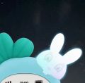 Rabbit shape Baby Music Cell Phone Toy and Teether for Learning and Play Early Education Telephone with Silicone Teether Music Lights for 0-1 Year or above Old Kids.