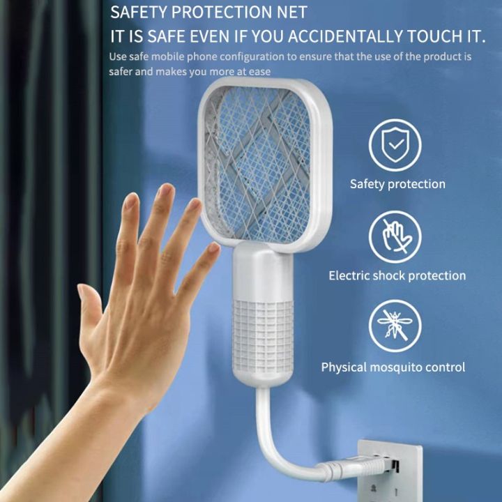 【FUPANG】Portable Handheld Bug Zapper Outdoor Insect Fly Swatter Racket Mosquitos Killer