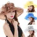 Women's Fashion Summer Church Kentucky Derby Cap British Tea Party Wedding Hat панама мужская соломенная шляпа. 